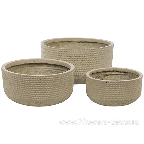 Кашпо Nobilis Marco Сells Round (GRC), D54xH27 см - фото 3