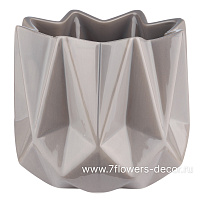 Кашпо "Bauhaus" (керамика), D16,5хН15,5 см - фото 1