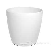 Кашпо Lechuza "Color Classico Complete white" (пластик), D43xH40 см - фото 1