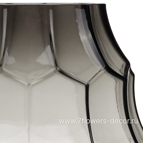 Ваза Hexagon (стекло), D14xH25 см - фото 2