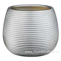 Кашпо (керамика), D19xH15 см, в асс. - фото 1