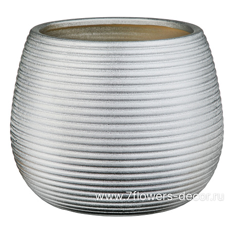 Кашпо (керамика), D19xH15 см, в асс. - фото 1