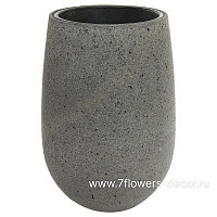 Кашпо Nobilis Marco "Plain laterite grey Jar" (файкостоун), D51хH75 см, с тех.горшком - фото 1