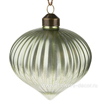 Елочная игрушка "Луковка" (стекло), D8 см - фото 1