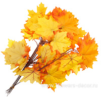 Ветка искусственная "Клен", H54 см, набор (12 шт) - фото 1