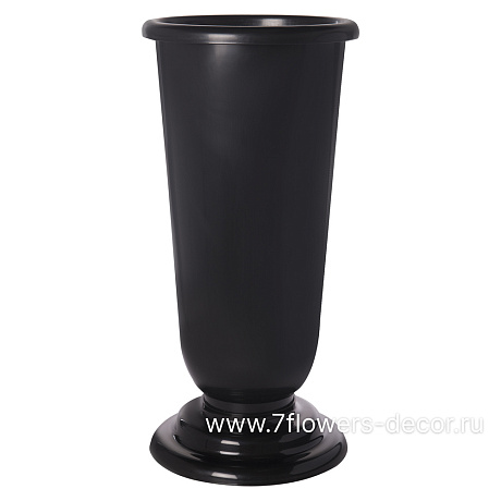 Вазон гладкий (пластик), D21,5xH51 см - фото 1