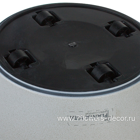 Кашпо PLANTA VITA Round Stone grey с автополивом (пластик), D35xH33 см - фото 4