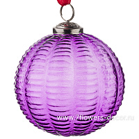 Елочная игрушка "Шар" (стекло), D10 см - фото 1