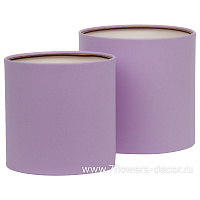 Коробка шляпная, D21xH21 см, D18xH18 см, набор (2 шт), без крышки - фото 1