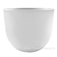 Кашпо   Rotazionale Eggy Round Pot White, D55xH43см - фото 1