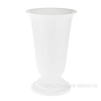 Вазон гладкий "Ромашка" (пластик), D20xH36 см - фото 1