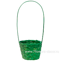 Корзина плетеная (бамбук), D13xH9,5/28 см - фото 1