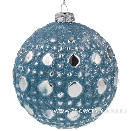 Елочная игрушка Шар (стекло), D10 см - фото 1
