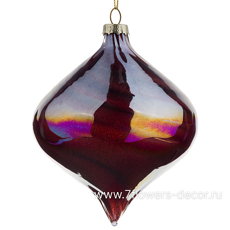 Елочная игрушка Луковка (стекло), D10 см - фото 1