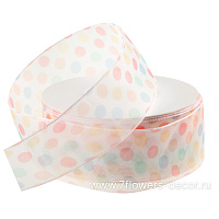 Лента органза "Конфети", 40 ммx10 ярд - фото 1