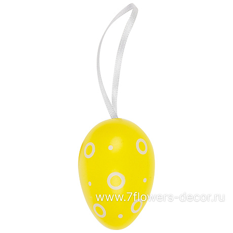Яйцо декоративное (пластик), Н6 см, набор (6 шт) - фото 6
