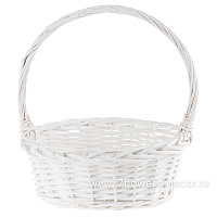 Корзина плетеная (ива), 33x33xH12/36 см - фото 1