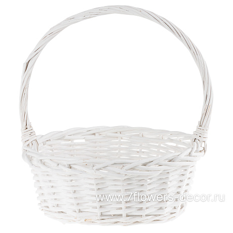 Корзина плетеная (ива), 33x33xH12/36 см - фото 1