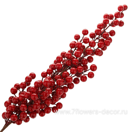 Ветка искусственная ягодная (пластик), H73 см - фото 1
