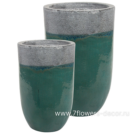 Кашпо Nobilis Marco Green pine Vase (керамика), D50хН75 см - фото 3
