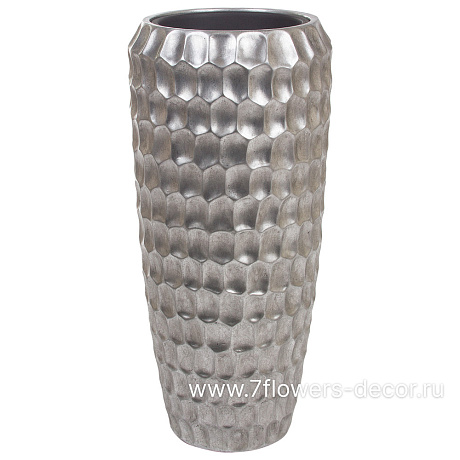 Кашпо Nobilis Marco Pa-alu Cells Vase (полистоун), D34хH75 см, с тех.горшком - фото 1
