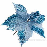 Цветок искусственный "Пуансеттия" (ткань), 20см - фото 1