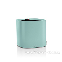 Кашпо Lechuza "Pila Planter Color Complete pastel green" (пластик), 35x35xH33 см - фото 1