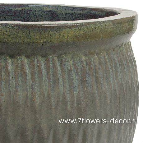 Кашпо Nobilis Marco Ivory Ribs Jar (керамика), D64хН53 см - фото 2