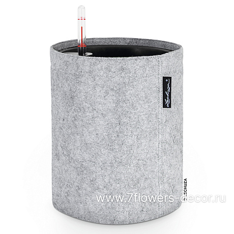 Кашпо Lechuza Trendcover Felt Complete light grey (пластик), D23xH26,5 см - фото 1