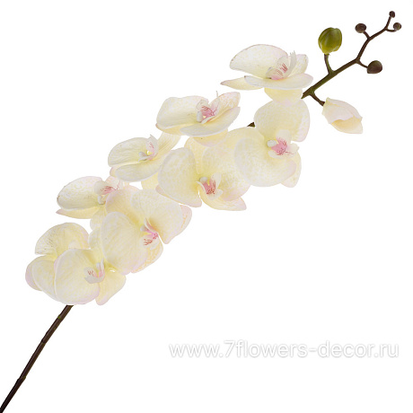 Цветок искусственный  с силиконовым покрытием Фаленопсис, 94 см - фото 1