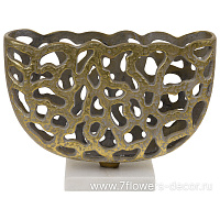 Ваза декоративная (металл), 36х11хH26 см - фото 1