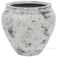 Кашпо Nobilis Marco "Plain Round" (файкостоун), D36xH33 см - фото 1