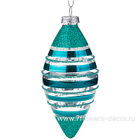 Елочная игрушка "Олива" (стекло), D8 см - фото 1