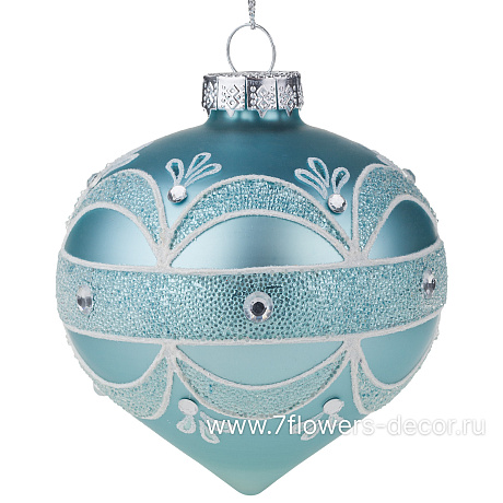 Елочная игрушка Капля (стекло), D8xH9 см - фото 1