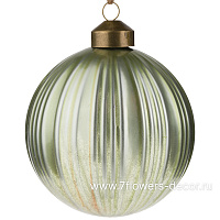 Елочная игрушка "Шар" (стекло), D10 см - фото 1
