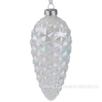 Елочная игрушка "Шишка" (стекло), 6,5xH13 см - фото 1