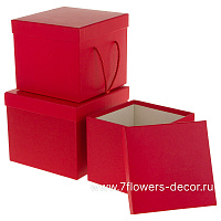 Набор коробок подарочных, 22x22xH18 см, 20x20xH17 см, 18x18xH16 см (3шт) - фото 1