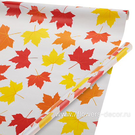 Набор подарочной бумаги Осенние листья, 70х100 см (2шт) - фото 1