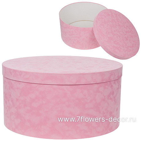 Коробка шляпная (бархат), D60xH30 см - фото 1