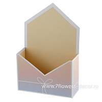 Коробка-кашпо "Конверт/Принт", 20x7xH30 см - фото 1