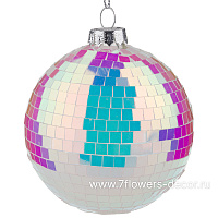 Елочная игрушка "Шар" (стекло), D8 см - фото 1