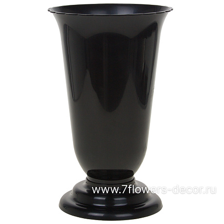 Вазон гладкий Ромашка (пластик), D20xH36 см - фото 1