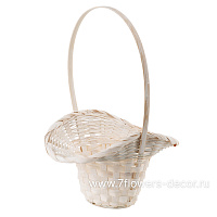 Корзина плетеная (бамбук), D23xH17/53 см - фото 1