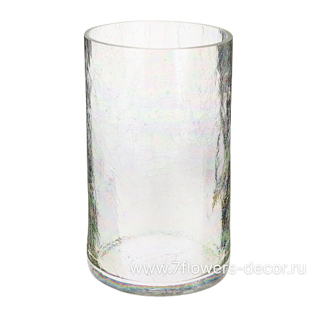 Ваза Аттикус-2027 Кракле (стекло), D14,6xH25 см - фото 1