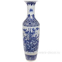 Ваза "Шинаузри Королевский синий" (керамика), H140 см - фото 1