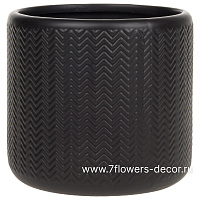 Кашпо (керамика), D12xH11,5 см - фото 1