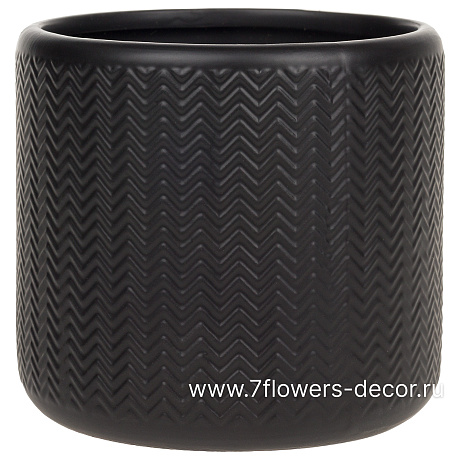 Кашпо (керамика), D12xH11,5 см - фото 1