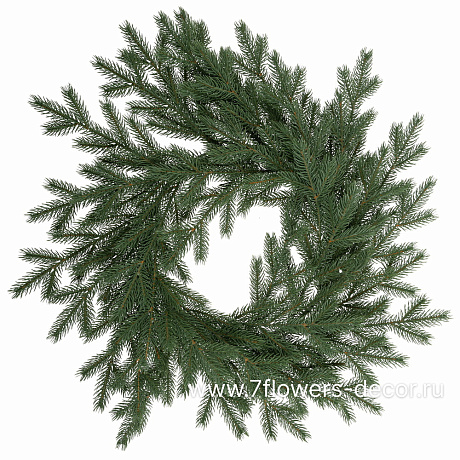 Венок искусственный еловый Версальский (пластик), D65 см - фото 1