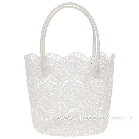 Корзина плетеная Кружево (ткань), 27x20xH23 см - фото 1