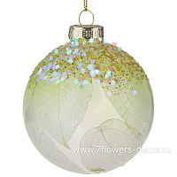 Елочная игрушка "Шар" (стекло), D8 см - фото 1